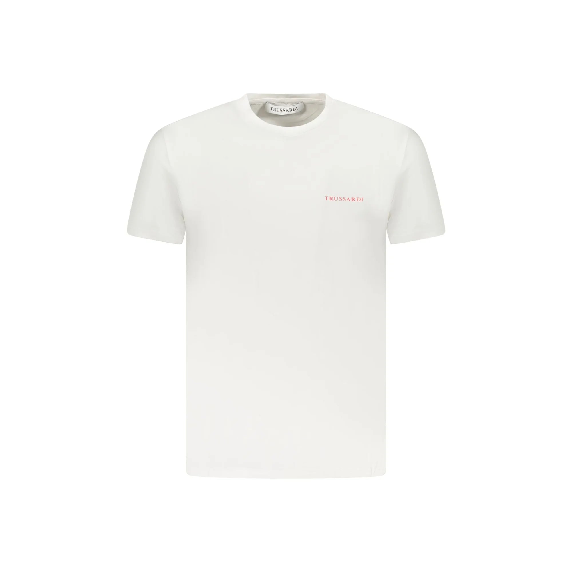 Trussardi T-Shirt Maniche Corte Uomo Bianca Stampa Logo Bianco - foto prodotto